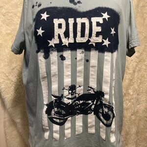 RIDE Bike Club Tee Roebuck & Co Skull motorcycle short sleeve Tshirt